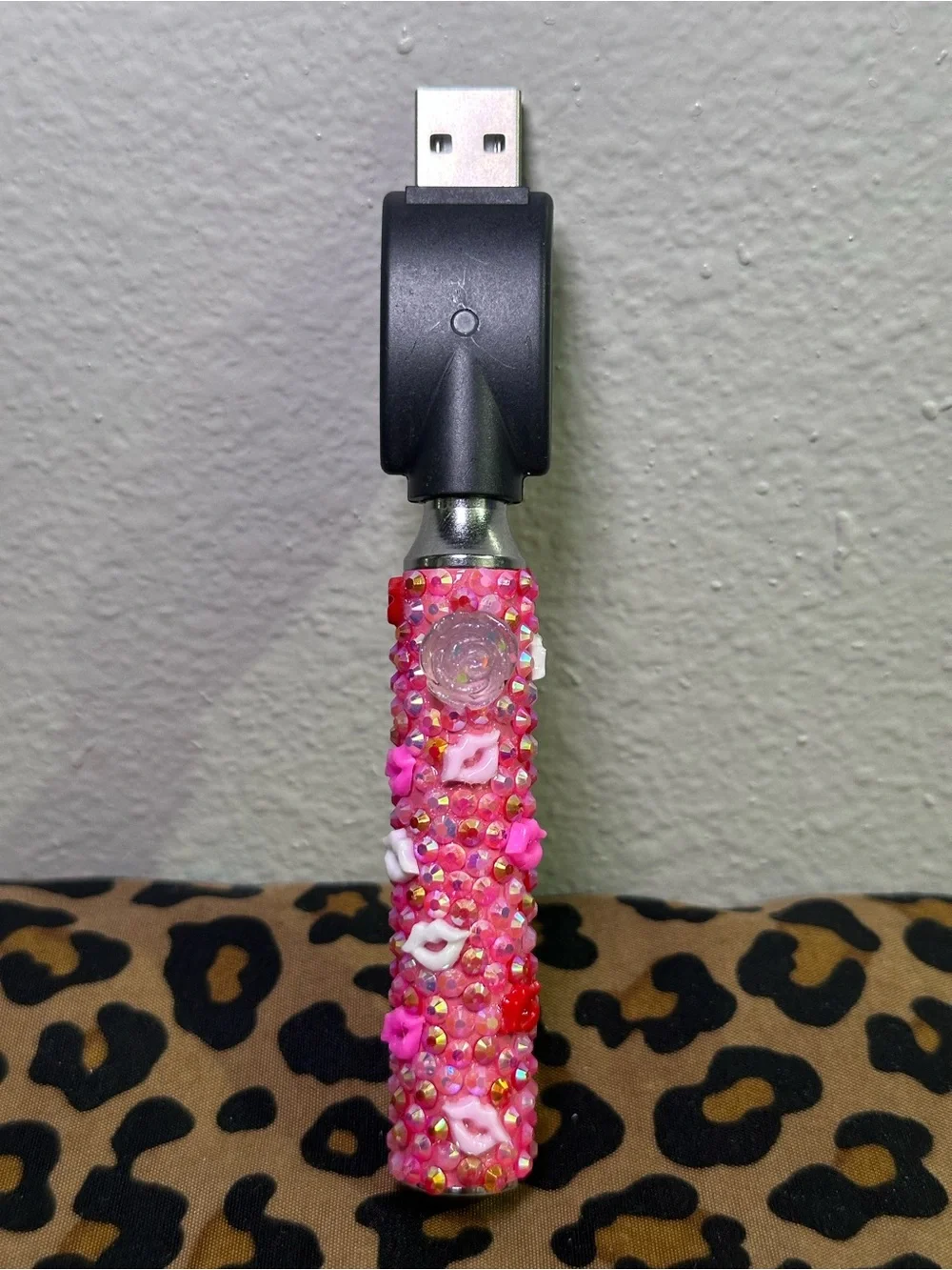 Pink Floral Blush — 650mAh Pen Battery Charger